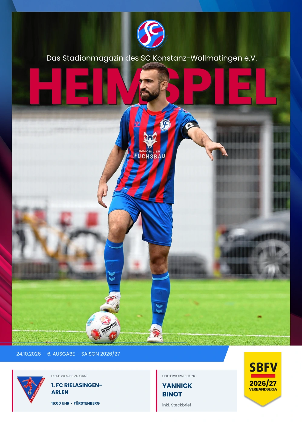 HEIMSPIEL – Ausgabe 6 vom 24. Oktober 2026 gegen 1. FC Rielasingen-Arlen