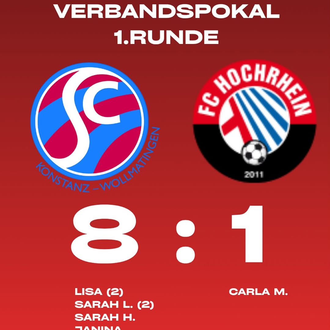 Klarer Sieg in der 1.Runde des Verbandspokals.